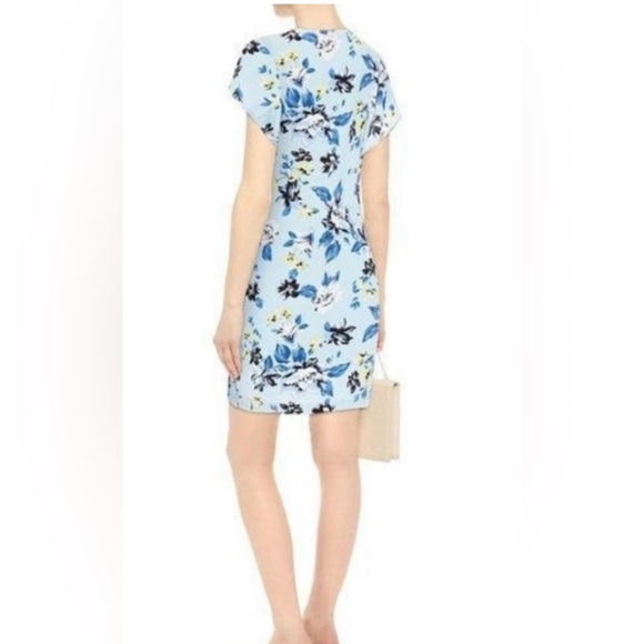 Diane Von Furstenberg Blue Floral Dress - Picture 3 of 7